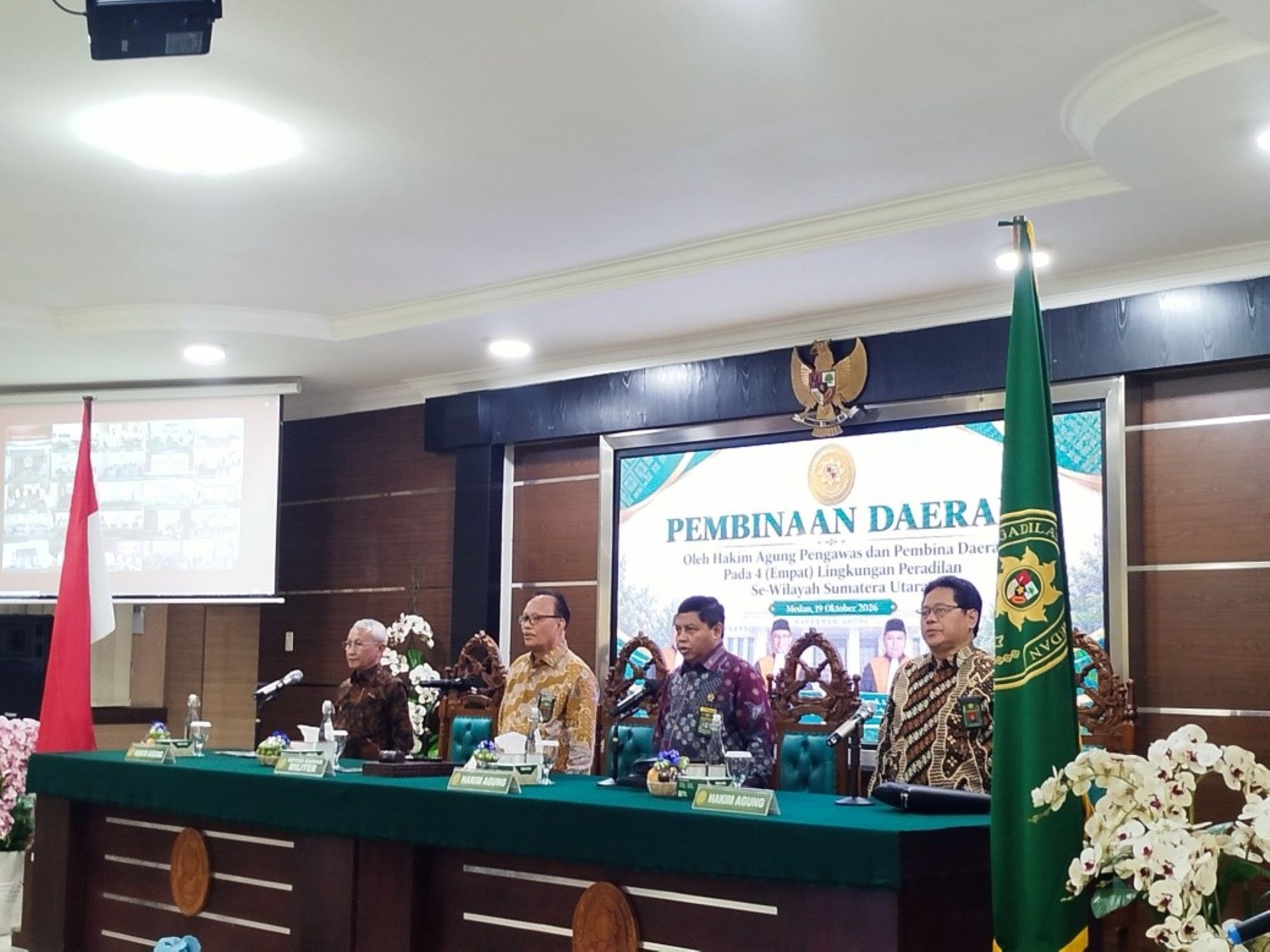 Pengadilan Militer I-02 Medan Ikuti Pembinaan Daerah oleh Hakim Agung Secara Hybrid